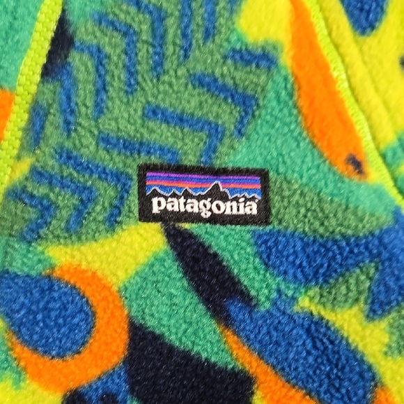 Patagonia Sz 6m Fleece Colorful Kids One Piece - Picture 2 of 7